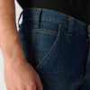 Calças de ganga de trabalho masculinas, de corte reto e descontraído, com tecido Rugged Flex