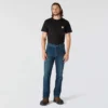Calças de ganga de trabalho masculinas, de corte reto e descontraído, com tecido Rugged Flex
