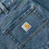Calças de ganga de trabalho masculinas, de corte reto e descontraído, com tecido Rugged Flex