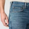 Calças de ganga de trabalho masculinas, justas, afuniladas e com Rugged Flex