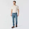 Calças de ganga de trabalho masculinas, justas, afuniladas e com Rugged Flex