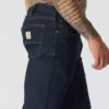 Calças de ganga de trabalho masculinas, justas, afuniladas e com Rugged Flex