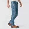 Calças de ganga de trabalho masculinas, justas, afuniladas e com Rugged Flex