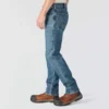 Calças de ganga de trabalho masculinas, justas, afuniladas e com Rugged Flex