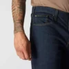 Calças de ganga de trabalho masculinas, justas, afuniladas e com Rugged Flex