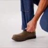 Calças de ganga de trabalho para homem da série Crafted, corte largo, perna reta e joelhos reforçados