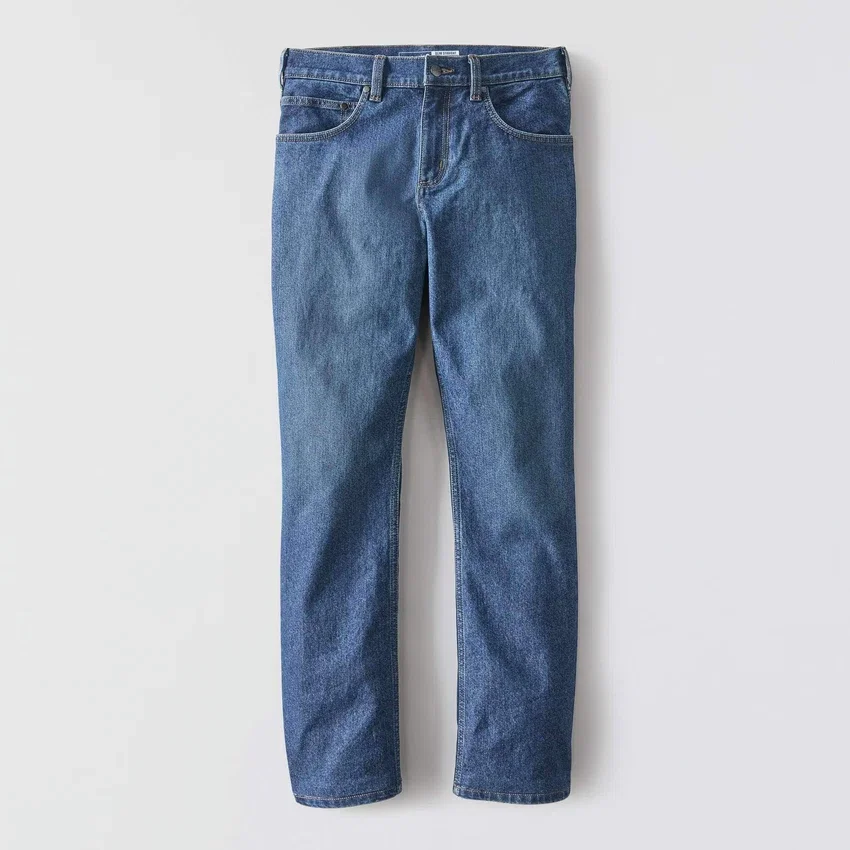 Calças de ganga de trabalho Slim Straight Rugged Flex para homem