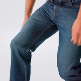 Calças de ganga de trabalho Slim Straight Rugged Flex para homem