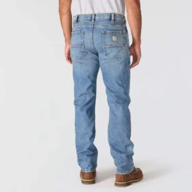 Calças de ganga de trabalho Slim Straight Rugged Flex para homem
