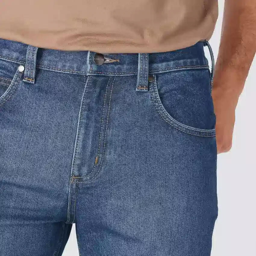Calças de ganga de trabalho Slim Straight Rugged Flex para homem