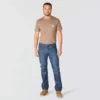 Calças de ganga de trabalho Slim Straight Rugged Flex para homem