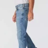 Calças de ganga de trabalho Slim Straight Rugged Flex para homem