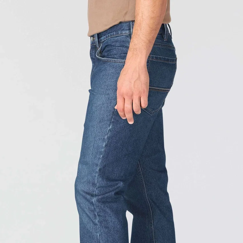 Calças de ganga de trabalho Slim Straight Rugged Flex para homem