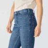 Calças de ganga femininas Tiller de cintura alta e corte bootcut