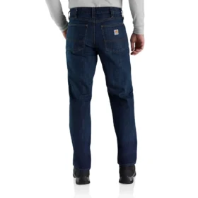 Calças de ganga Fr Slim Straight Leg Rugged Flex™ para homem – Calças de ganga resistentes ao fogo