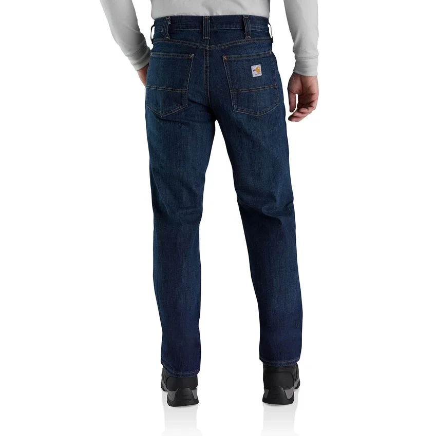 Calças de ganga Fr Slim Straight Leg Rugged Flex™ para homem - Calças de ganga resistentes ao fogo