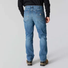 Calças de ganga masculinas FR de corte descontraído e perna reta Rugged Flex™ – Calças de ganga resistentes ao fogo