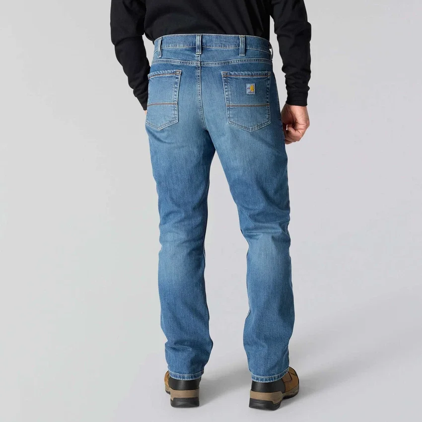 Calças de ganga masculinas FR de corte descontraído e perna reta Rugged Flex™ - Calças de ganga resistentes ao fogo