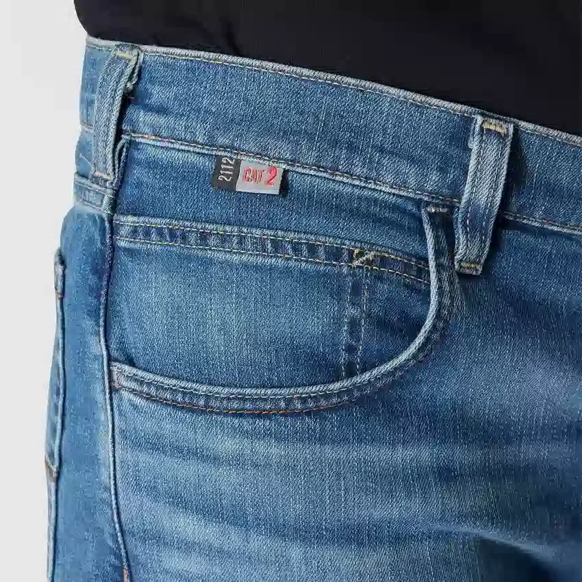 Calças de ganga masculinas FR de corte descontraído e perna reta Rugged Flex™ - Calças de ganga resistentes ao fogo