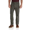Calças de lona Rigby com joelhos reforçados, corte reto e estilo descontraído - Double Knee Pant de trabalho