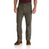 Calças de lona Rigby com joelhos reforçados, corte reto e estilo descontraído - Double Knee Pant de trabalho