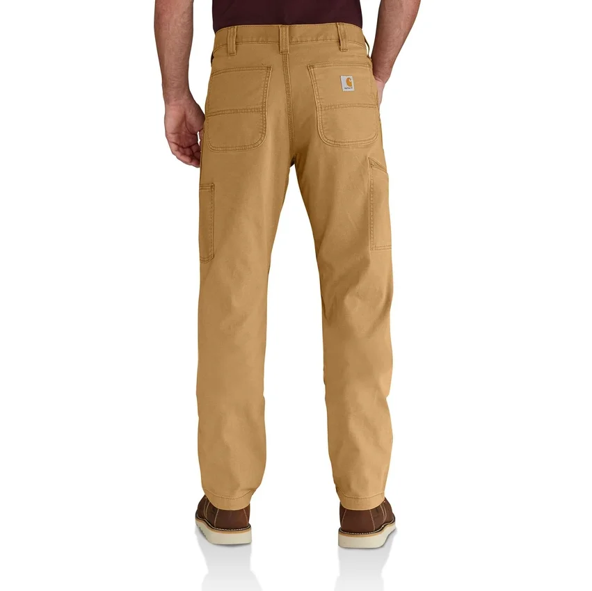 Calças de lona Rigby com joelhos reforçados, corte reto e estilo descontraído - Double Knee Pant de trabalho