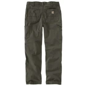 Calças de lona Rigby com joelhos reforçados, corte reto e estilo descontraído – Double Knee Pant de trabalho