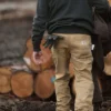 Calças de lona Rigby com joelhos reforçados, corte reto e estilo descontraído - Double Knee Pant de trabalho
