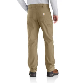 Calças de lona Rigby de corte reto e descontraído – Calças de trabalho
