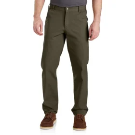 Calças de lona Rugged Flex® de corte reto e descontraído - Calças de trabalho