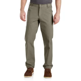 Calças de lona Rugged Flex® de corte reto e descontraído - Calças de trabalho