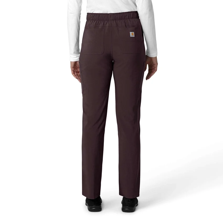Calças de trabalho cargo de perna reta Force Cross-Flex para mulher