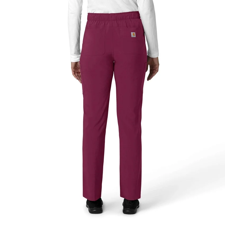 Calças de trabalho cargo de perna reta Force Cross-Flex para mulher