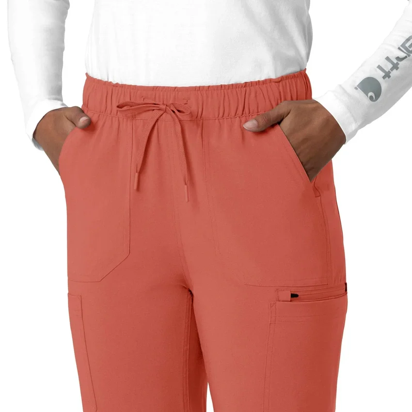 Calças de trabalho cargo de perna reta Force Cross-Flex para mulher