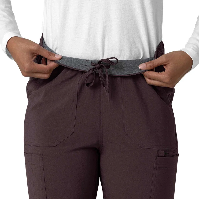 Calças de trabalho cargo de perna reta Force Cross-Flex para mulher