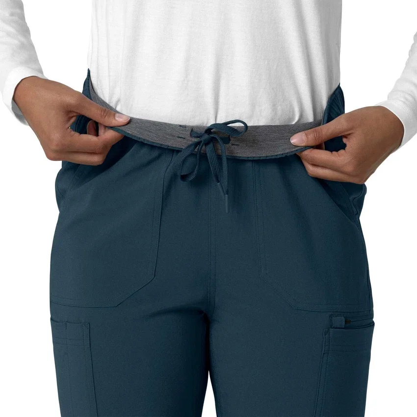 Calças de trabalho cargo de perna reta Force Cross-Flex para mulher