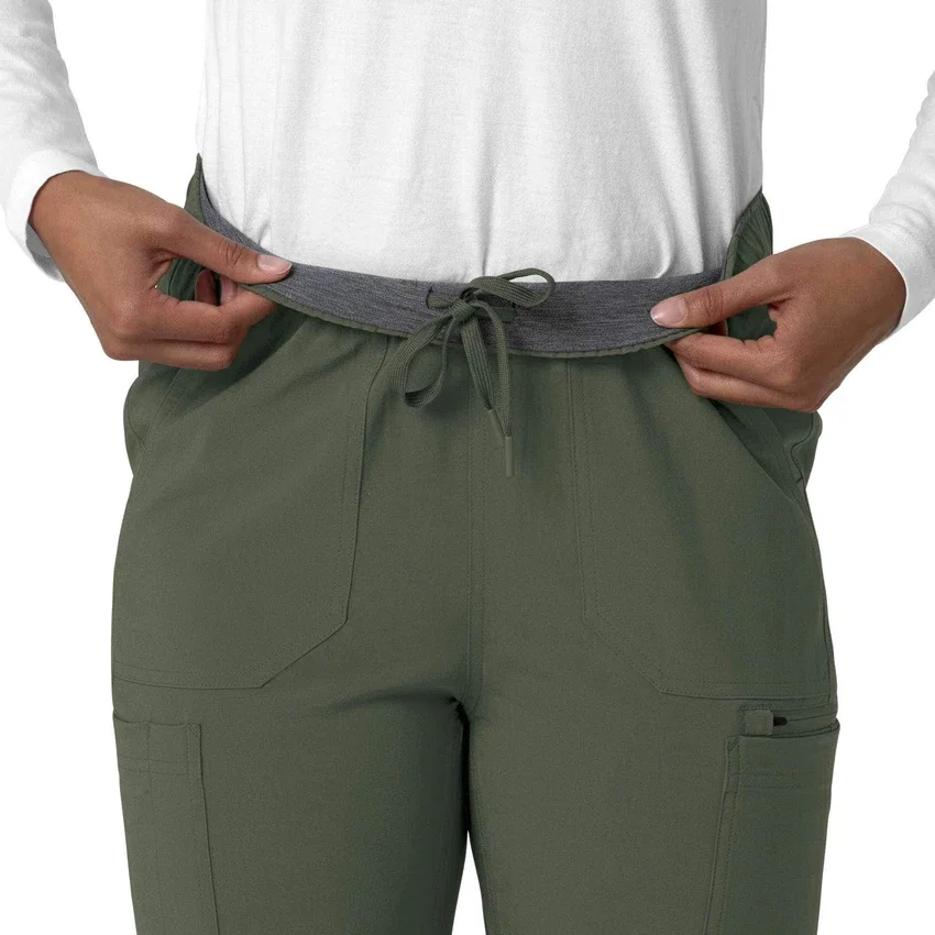 Calças de trabalho cargo de perna reta Force Cross-Flex para mulher