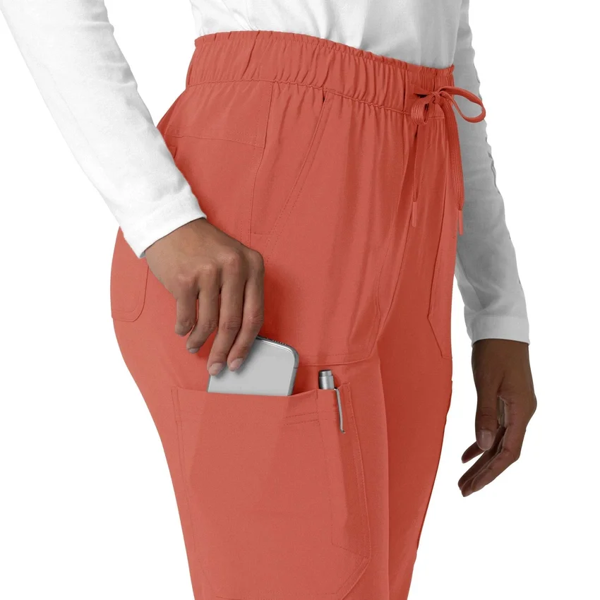 Calças de trabalho cargo de perna reta Force Cross-Flex para mulher