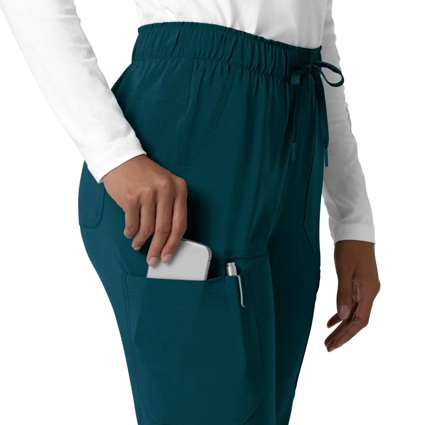 Calças de trabalho cargo de perna reta Force Cross-Flex para mulher