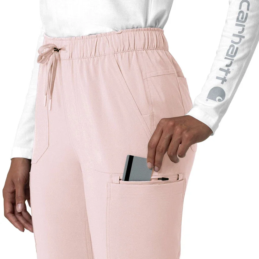 Calças de trabalho cargo de perna reta Force Cross-Flex para mulher