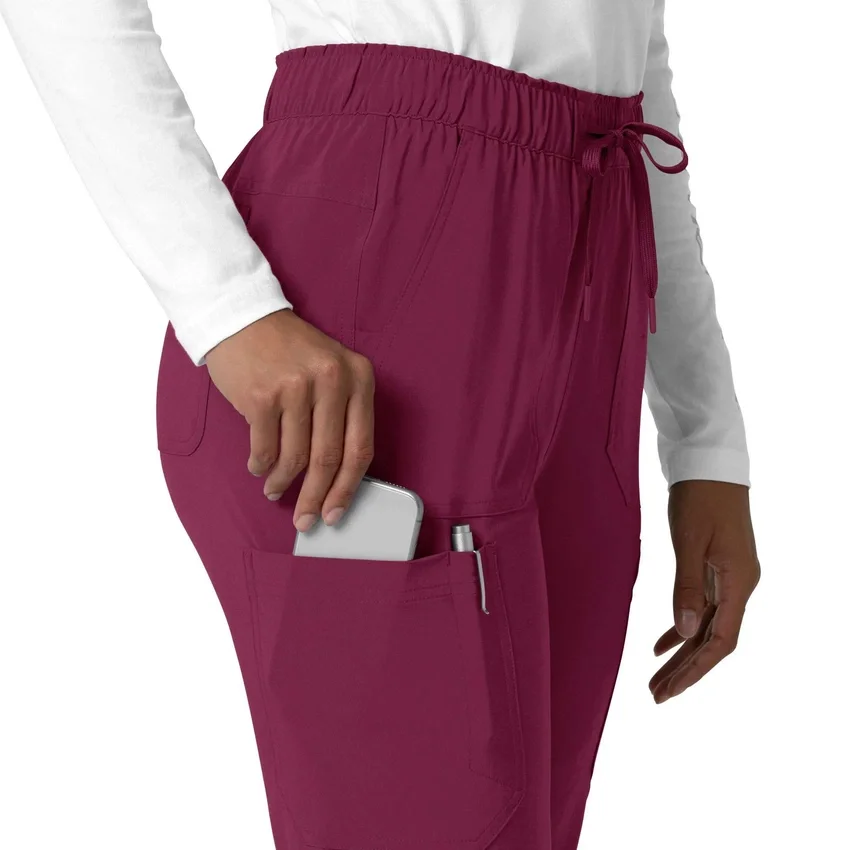 Calças de trabalho cargo de perna reta Force Cross-Flex para mulher