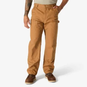 Calças de trabalho carhartt B01 para homem, com corte largo icónico, em tecido «Firm Duck» e joelhos duplos