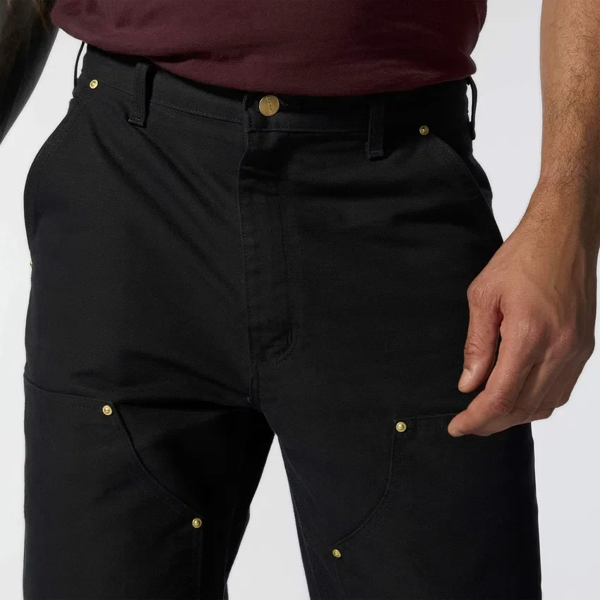 Calças de trabalho carhartt B01 para homem, com corte largo icónico, em tecido «Firm Duck» e joelhos duplos