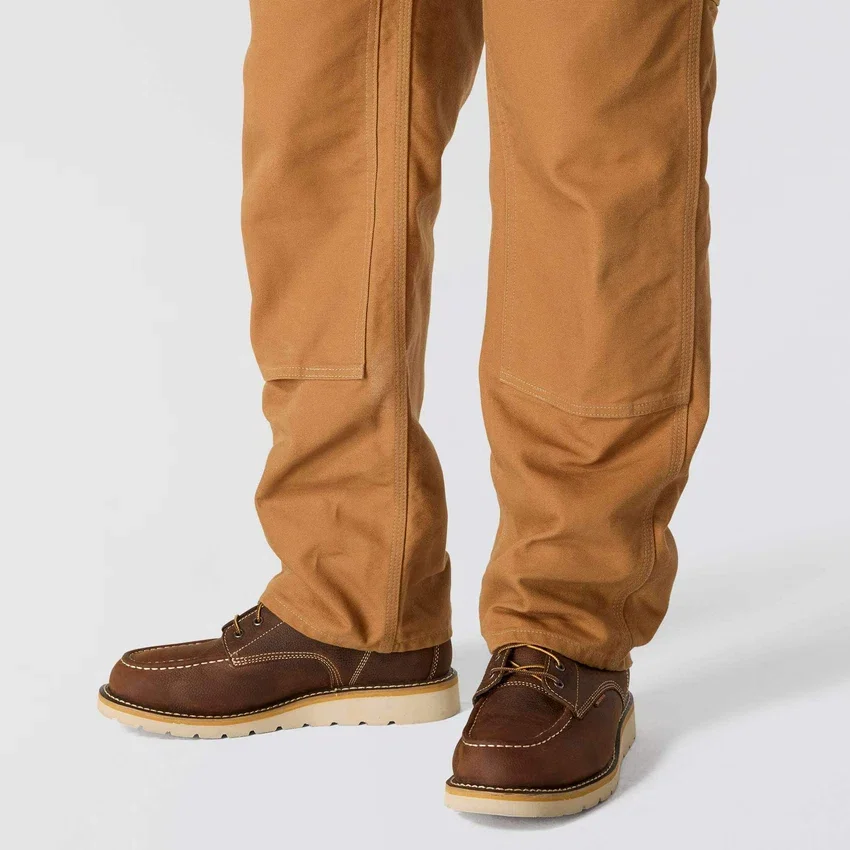 Calças de trabalho carhartt B01 para homem, com corte largo icónico, em tecido «Firm Duck» e joelhos duplos