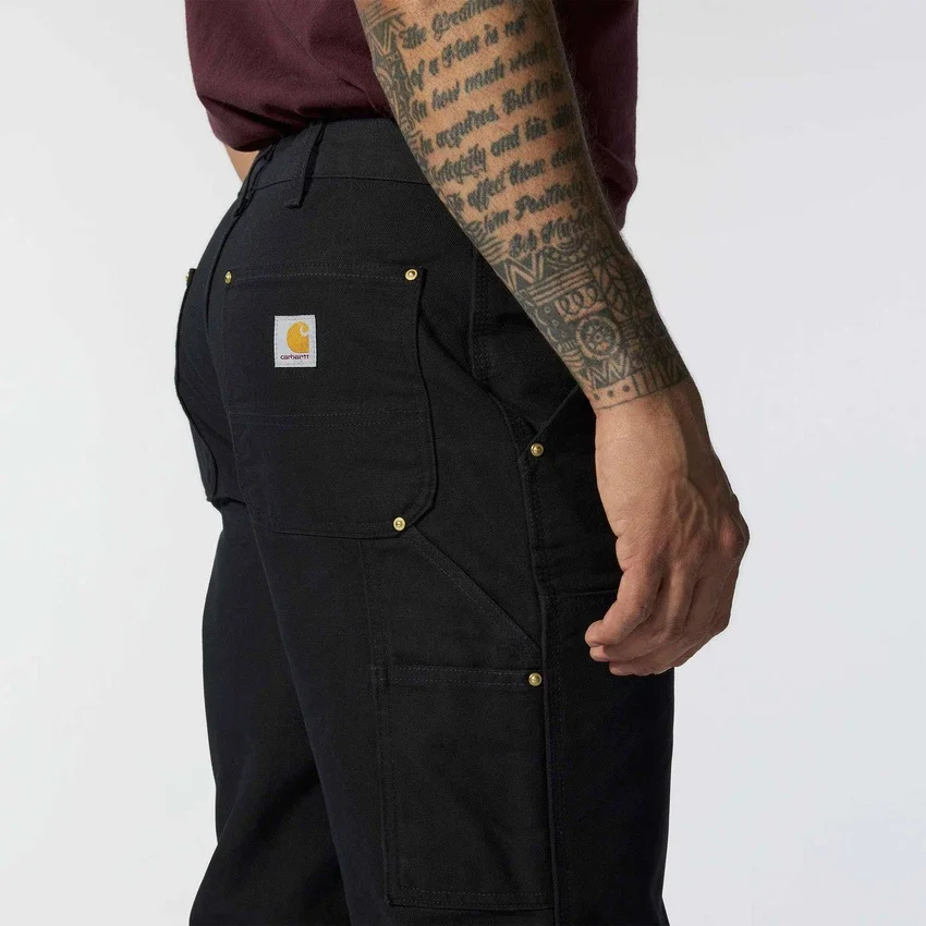 Calças de trabalho carhartt B01 para homem, com corte largo icónico, em tecido «Firm Duck» e joelhos duplos