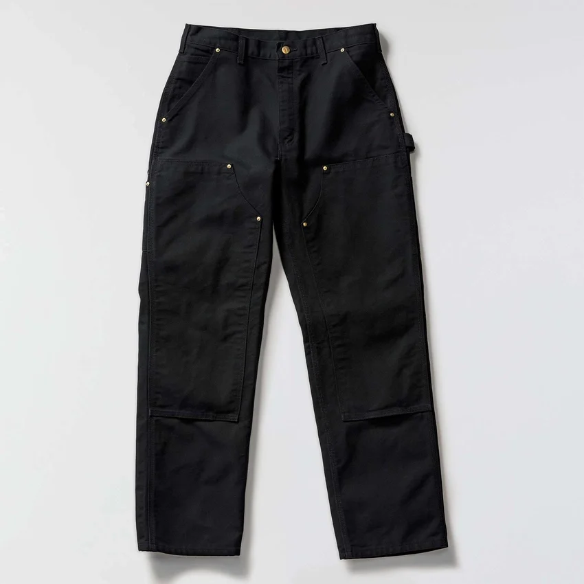 Calças de trabalho carhartt B01 para homem, com corte largo icónico, em tecido «Firm Duck» e joelhos duplos