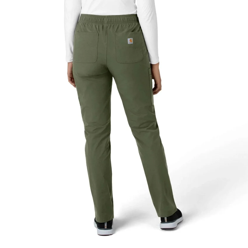 Calças de trabalho de perna reta Force Essentials para mulher