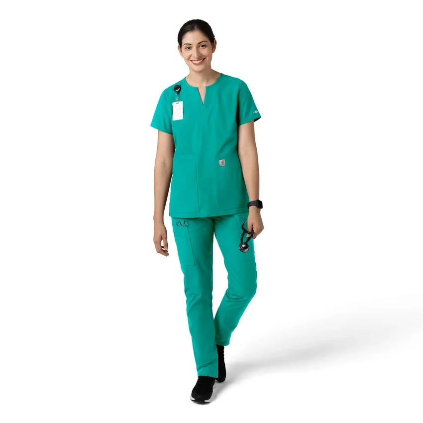 Calças de trabalho de perna reta Force Essentials para mulher