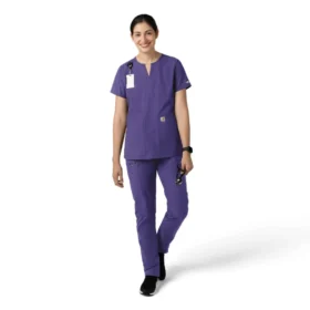Calças de trabalho de perna reta Force Essentials para mulher