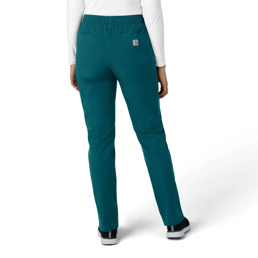 Calças de trabalho de perna reta Force Essentials para mulher